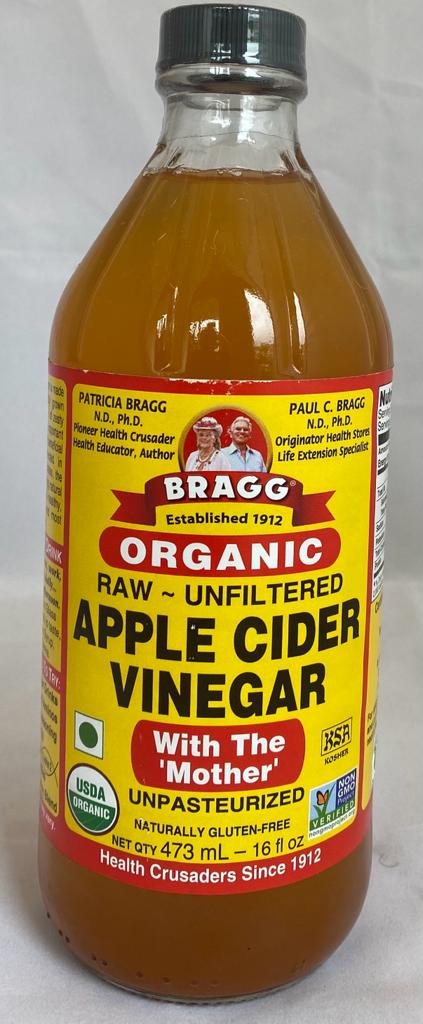 Apple Cider Vinegar Raw unfiltered- Bragg 473 ml