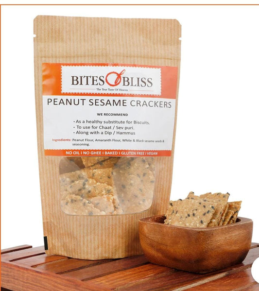Peanut Sesame Crackers  Bites Of Bliss