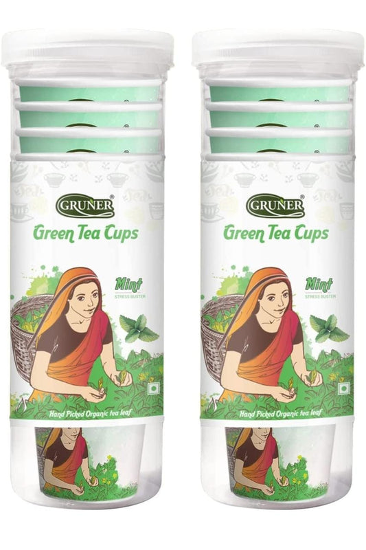 Green Tea Cups Tulsi