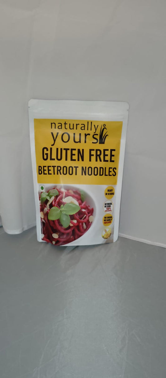 Beetroot noodles Naturally Yours