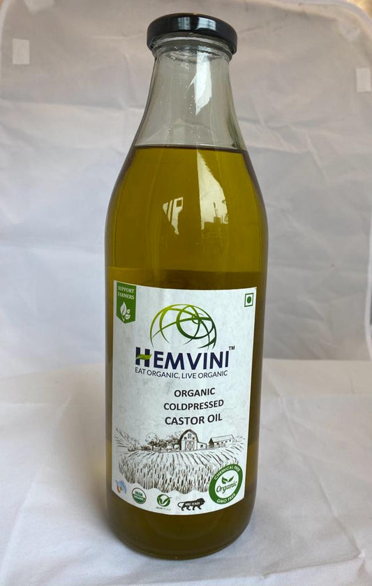 Hemvini Cold Pressed Castor Oil - 1 Litre