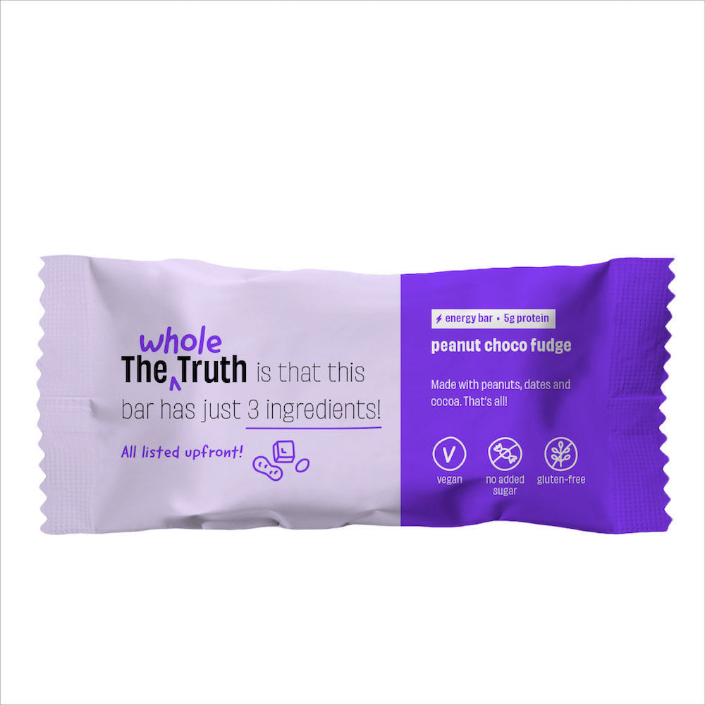 The Whole Truth Peanut Cocoa Fudge Energy bar 40 gms