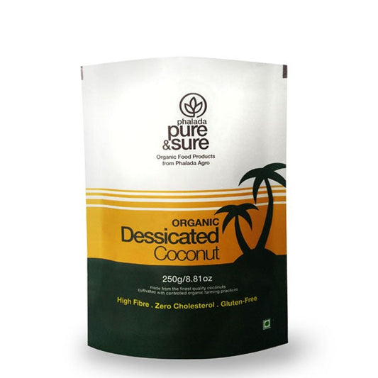 Pure & Sure Organic Dessicated Coconut Powder 250 Gm