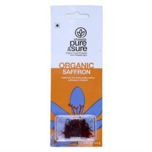 Pure & Sure Organic Saffron, 0.5 Gm