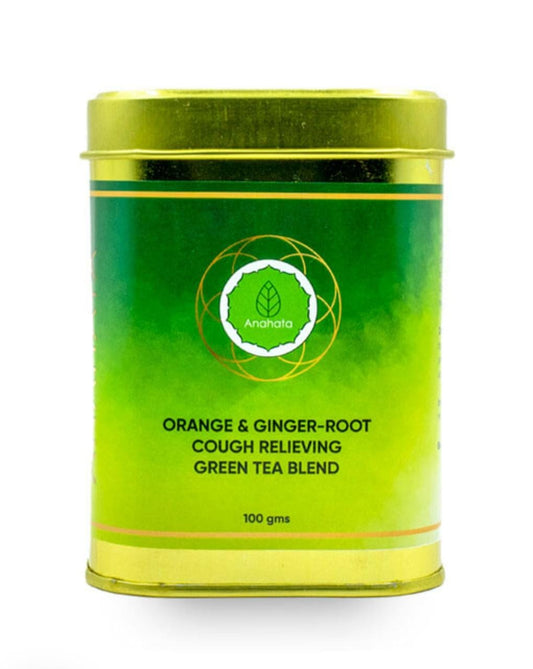 ORANGE & GINGER ROOT COUGH RELIEVING GREEN TEA BLEND