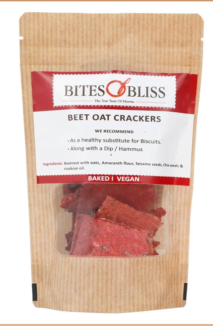 Beet Oat Crackers  Bites Of Bliss