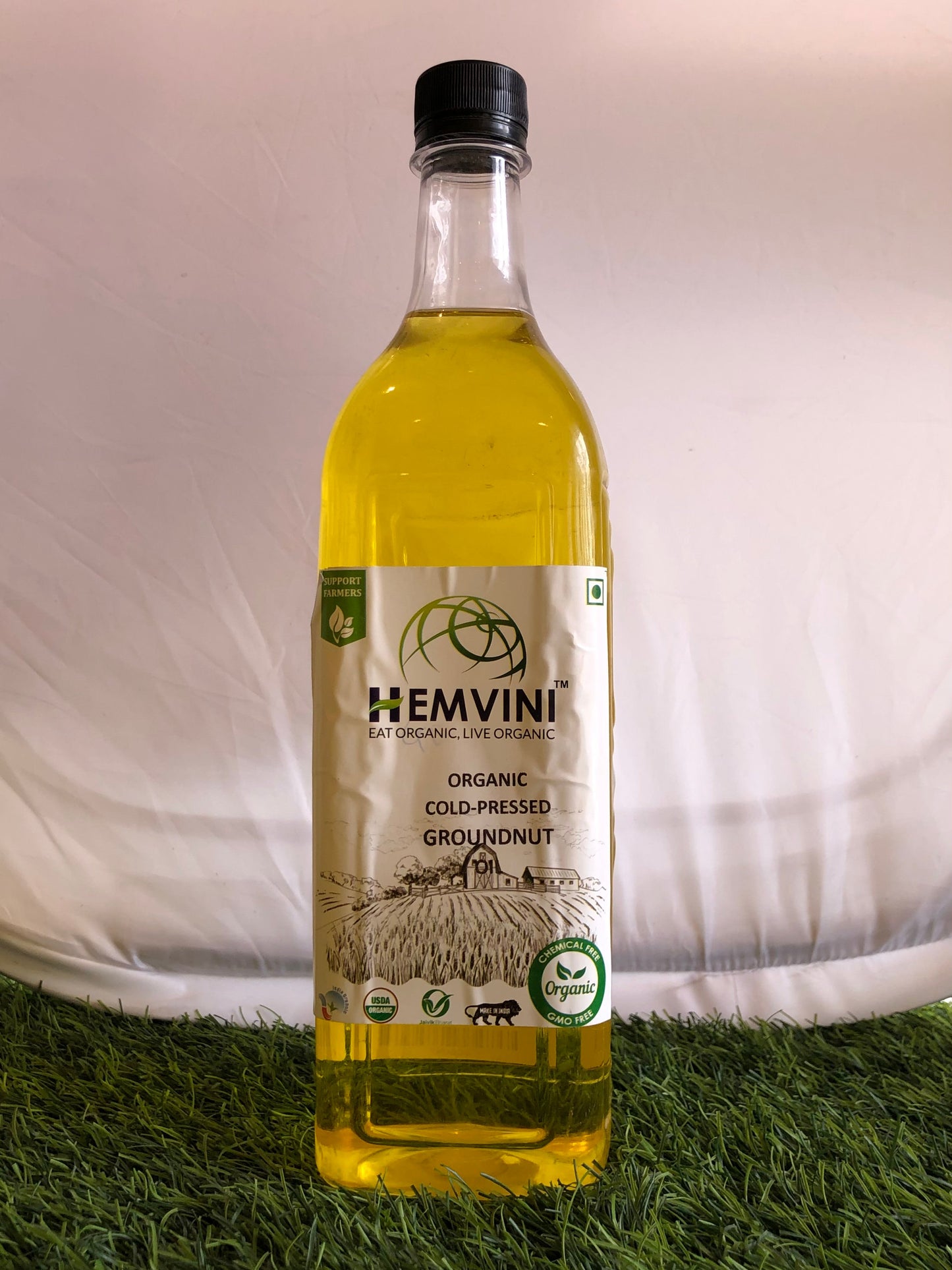 Hemvini Organic Coldpresed Groundnut Oil 1Ltr