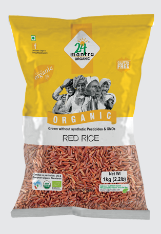 24 Mantra Organic Red Rice 1Kg